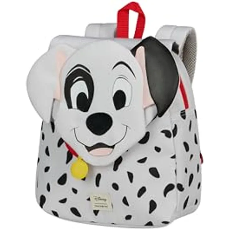 Samsonite Happy Sammies Disney - Kinderrucksack S, 27.5 cm, 7.5 L, Mehrfarbig (Dalmatian Patch) mit ergonomischen Rucksackriemen und reflektierenden Streifen, recyceltes Material