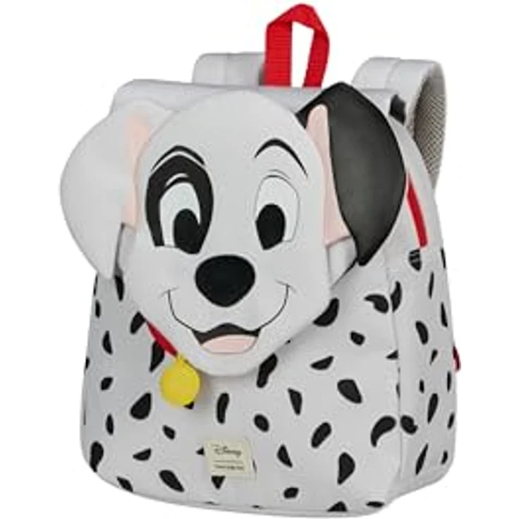 Samsonite Happy Sammies Disney - Kinderrucksack S, 27.5 cm, 7.5 L, Mehrfarbig (Dalmatian Patch) mit ergonomischen Rucksackriemen und reflektierenden Streifen, recyceltes Material – Bild 1