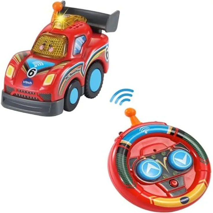 Vtech TUT TUT Baby Flitzer - RC Rennflitzer, ferngesteuert mit fröhlichen Sätzen und Melodien, blau