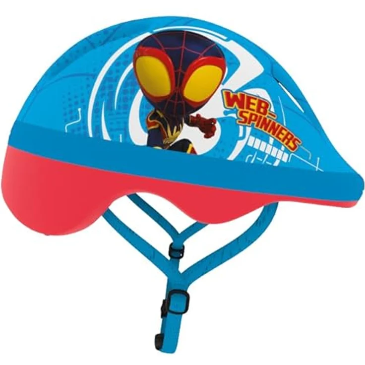 Seven Polska Kinderfahrradhelm "SPIDEY", XS: 44-48cm, Spiderman-Junior, mattschwarz mit Disney Spidey Figuren, leicht und sicher – Bild 4