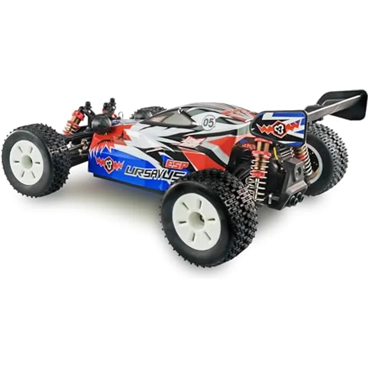 Amewi 22647 Ursavus Pro Buggy brushless 4WD 1:18 RTR, ferngesteuertes Auto mit Metall-Differentiale und Kardanwellen, blau – Bild 4