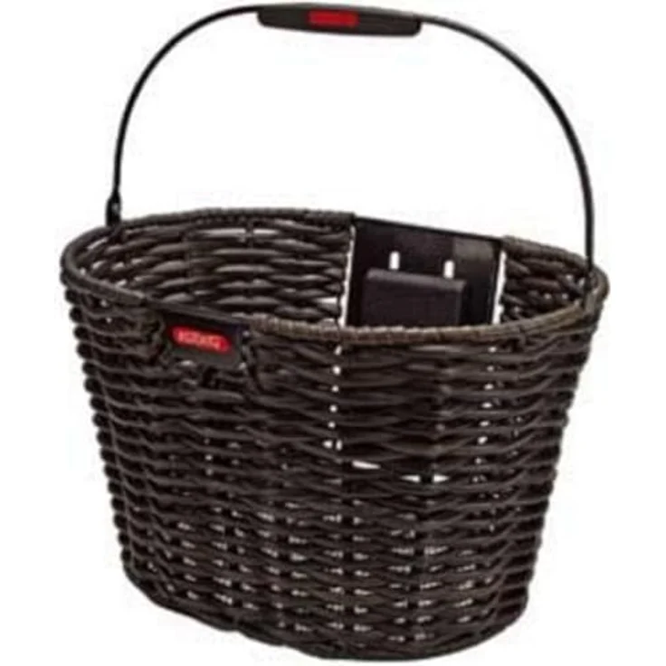 Rixen & Kaul KLICKfix Structura oval Korb schwarz-braun Fahrradkorb – Bild 6