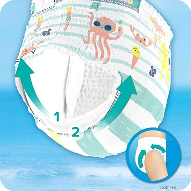 Pampers Splashers Einweg-Schwimmhose - Größe 4/5 9-15kg - Fall von 8 Packungen von 11 – Bild 8