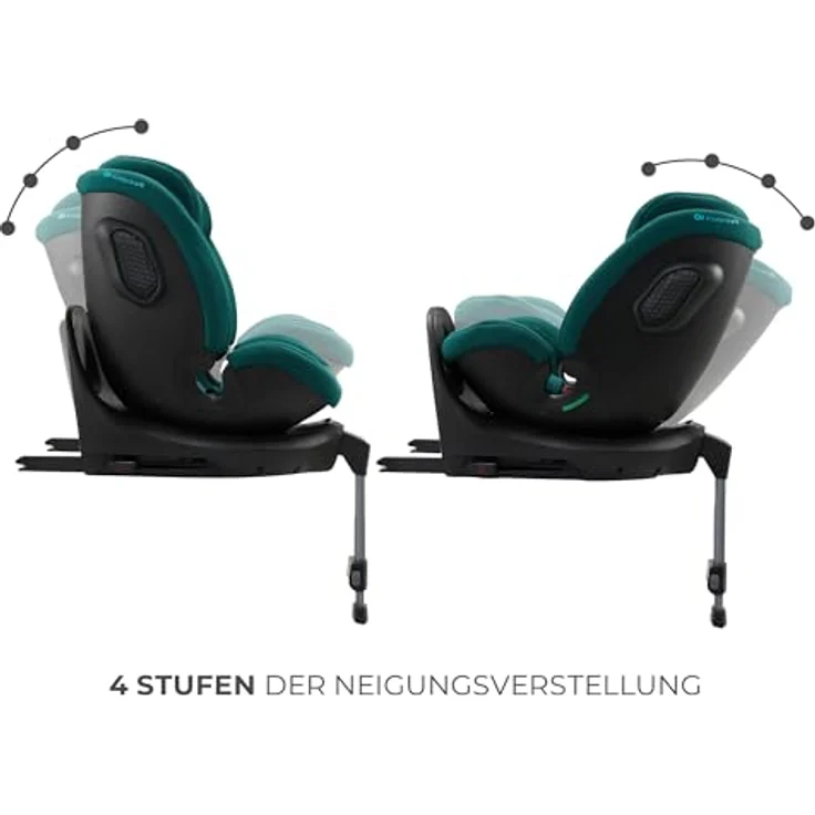 KinderKraft XRIDER 2 i-Size, Kindersitz mit Sicherheitsfeatures in grün – Bild 5