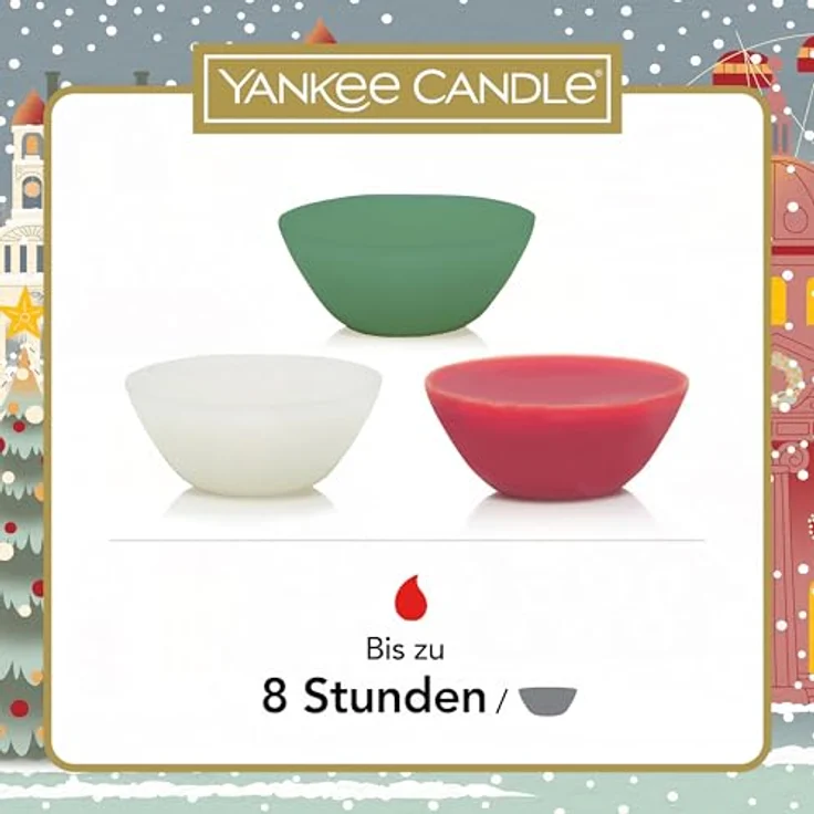 Yankee Candle Adventskalender, Reisepass für die Feiertage mit 21 Teelichtern in festlichen Düften – Bild 3