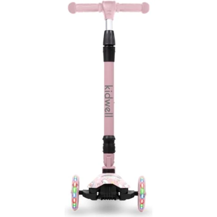 COIL Kinderroller, Dreiradscooter, Tretroller, Dreirad-Balance-Roller, Cityroller, VENTO, ABEC-7-Lager, 3-stufige Lenkradverstellung, LED-Räder, Unicorn – Bild 4