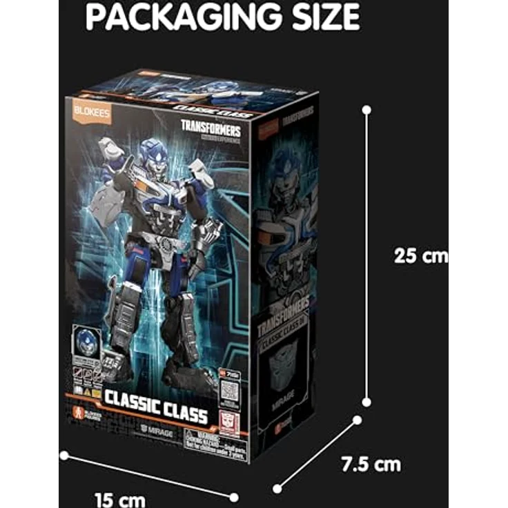 BLOKEES Transformers Figuren - Classic Class 06: Mirage - Sammelfigur mit einzigartigen Fähigkeiten und kultigem Design – Bild 4