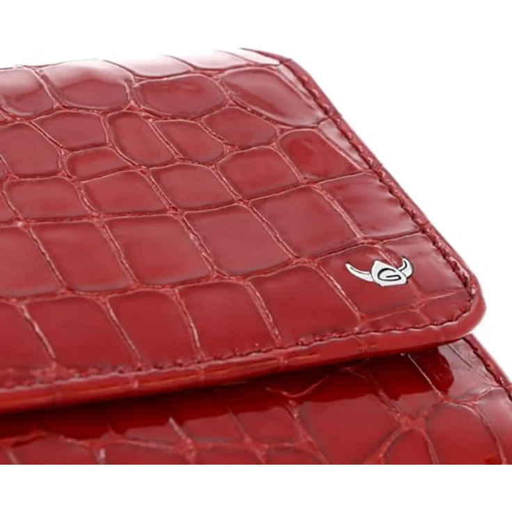 Golden Head Geldbörse Cayenne RFID Protect 3316, handliche Lederbörse in Kroko-Optik, rot, Damen – Bild 6