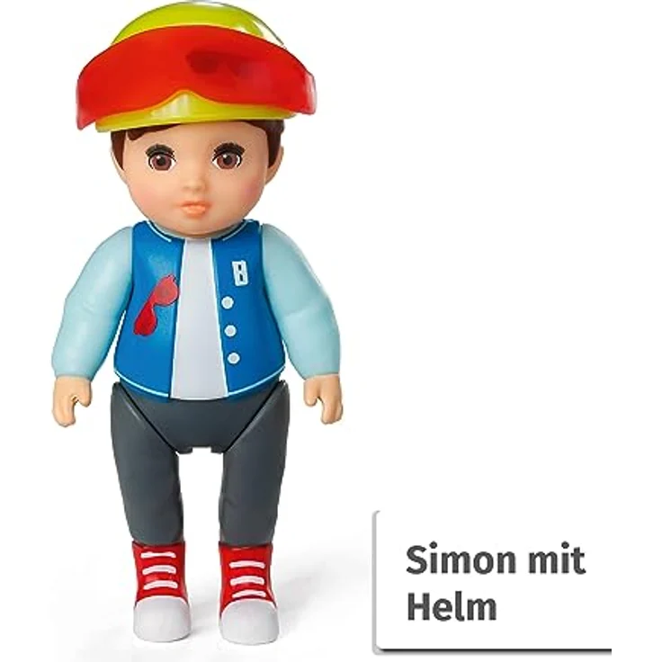 BABY born Minis, Minipuppe mit Roller, Spielset Scooter, 7 cm große Puppe Simon mit Roller und Helm, 906118, Zapf Creation – Bild 4