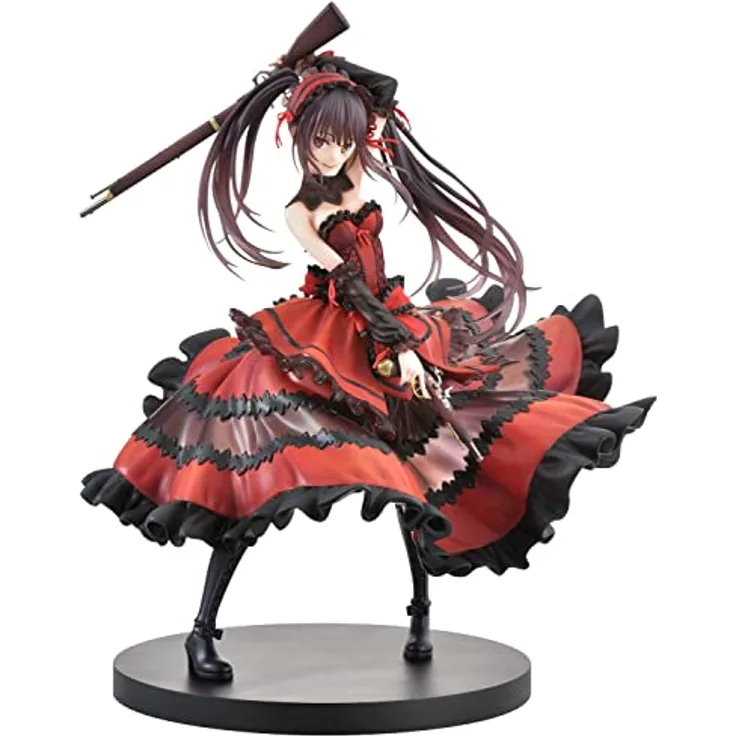 Prime 1 Studio Date A Live Fragment Date A Bullet Kurumi Tokisaki PVC Figur 1/7, 27 cm, rot-schwarzes Astral Dress