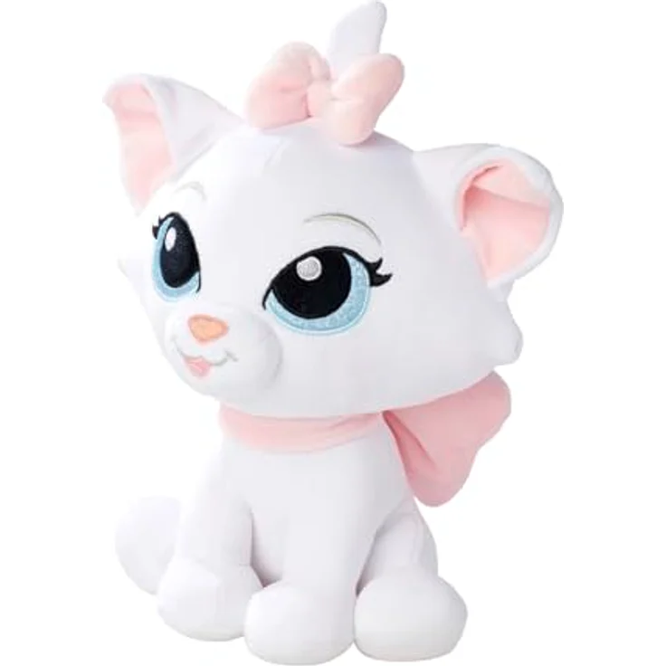 Simba Disney Doorables Marie, 25cm Plüschfigur, weich mit rosa Schleife, geeignet für Kinder ab den ersten Lebensmonaten – Bild 2