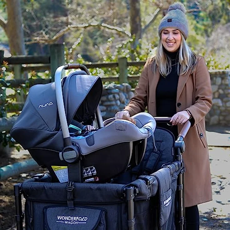 Wonderfold W2 Babyschalen-Adapter, flexibler Car Seat Adapter für sichere Beförderung von Kleinkindern – Bild 4