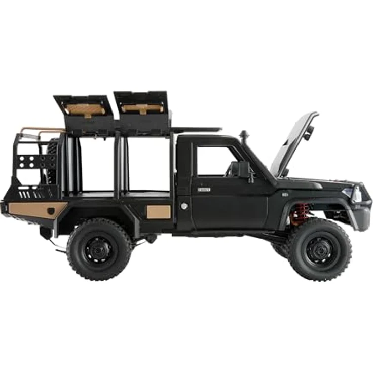 Amewi Toyota Land Cruiser Crawler 4WD 1:12 RTR, ferngesteuertes RC Fahrzeug mit metallischem Chassis und LED-Beleuchtung – Bild 4