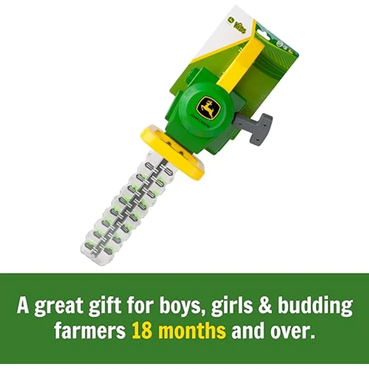 JOHN DEERE John Deere Heckenschere, Gartenspielzeug ohne Batterien mit realistischer Mechanik und Soundeffekten, für Kinder ab 18 Monaten – Bild 5