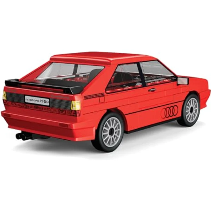 COBI Audi Quattro (1980), Modellfahrzeug im Maßstab 1:35, rot, Bausteine made in EU – Bild 2
