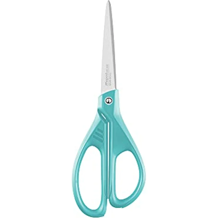 MAPED Papierschere ESSENTIALS, 21 cm, türkis, aus 60 % recyceltem Kunststoff, Edelstahlklingen, umweltfreundliche Verpackung – Bild 3