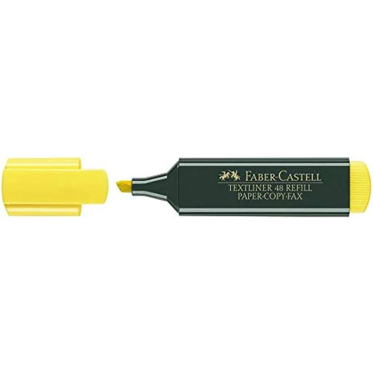 Faber-Castell 154807 - Textmarker 48 gelb, nachfüllbar, Textliner Superfluorescent, 10 Stück – Bild 2