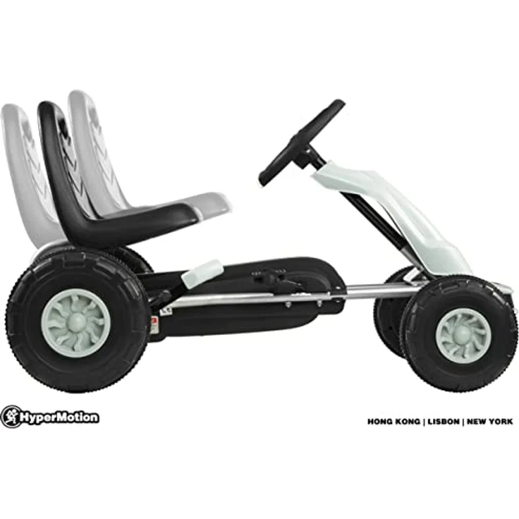 HyperMotion CHESTER Go-Kart Pedal-Gokart für Kinder 3-6 Jahre, Grau, mit 2 Fahrmodi – Bild 7