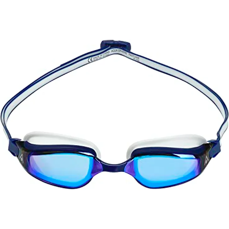 Aquasphere Unisex-Adult Fastlane Goggles, Blue Titanium MIROR, L