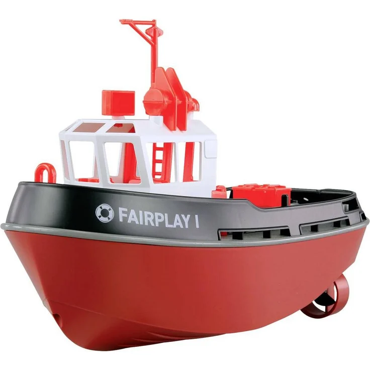 Amewi RC-Boot Schlepper Boot 1:72 RTR, Miniatur Hafen-Schlepper mit 2 Antriebsschrauben, LED-Beleuchtung und Scale-Accessoires – Bild 1