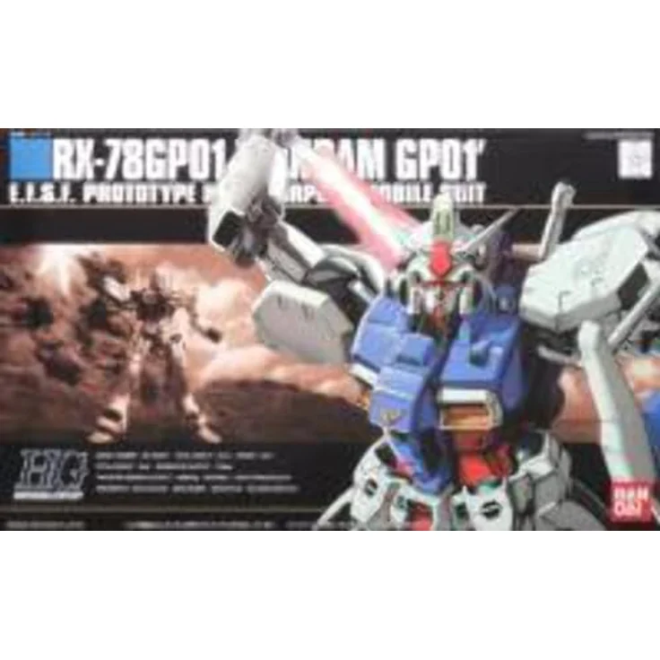 Bandai Hguc 1/144 RX-78GP01 Gundam GP01, posierbarer Bausatz mit Core Fighter II, detailreich und farbgetreu – Bild 2