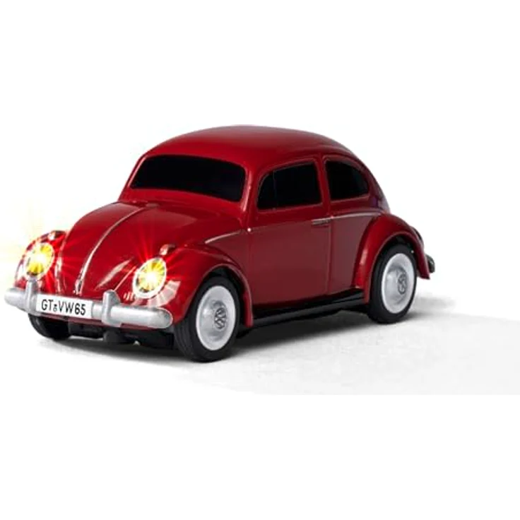 Carson 500504147 1:87 Volkswagen Beetle rot 2.4G 100% RTR - Fahrfertiges Modell, RC Auto, H0 Auto,RC Modell,Diorama Fahrzeug – Bild 2