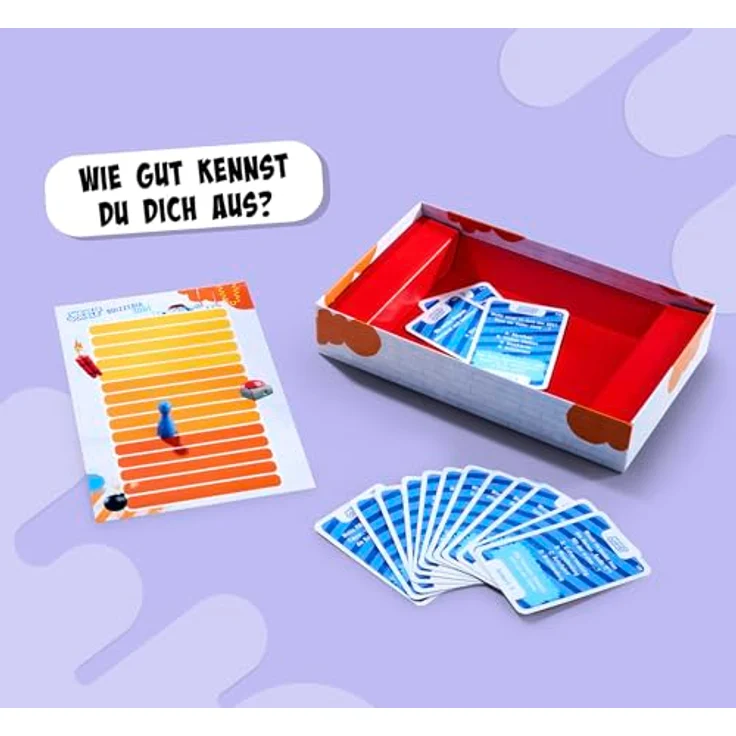 Noris 606102073 - Woozle Goozle Quizzeria 3001 (Spiel ab 8 Jahre) - Kooperatives Quiz für Kinder zum Allgemeinwissen, 1-6 Spieler, ca. 20 Min. Spiel-Dauer, Offizielles Toggo Lizenzprodukt, Made in Germany, 3 Schwierigkeitsstufen – Bild 4