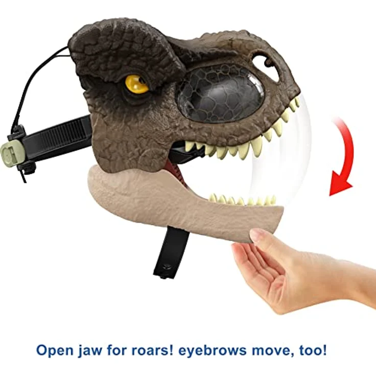 Jurassic World Tyrannosaurus Rex Chomp N Roar Mask, Kostümzubehör für Kinder – Bild 4