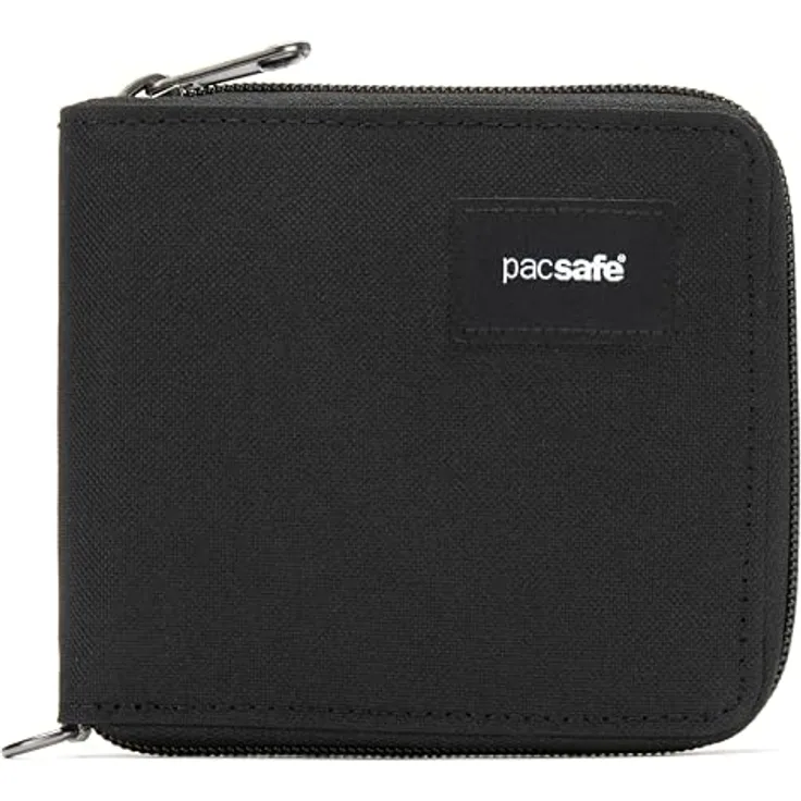 Pacsafe RFIDsafe Geldbörse, RFID Schutz, 11 cm, grau, aus 100% Polyester