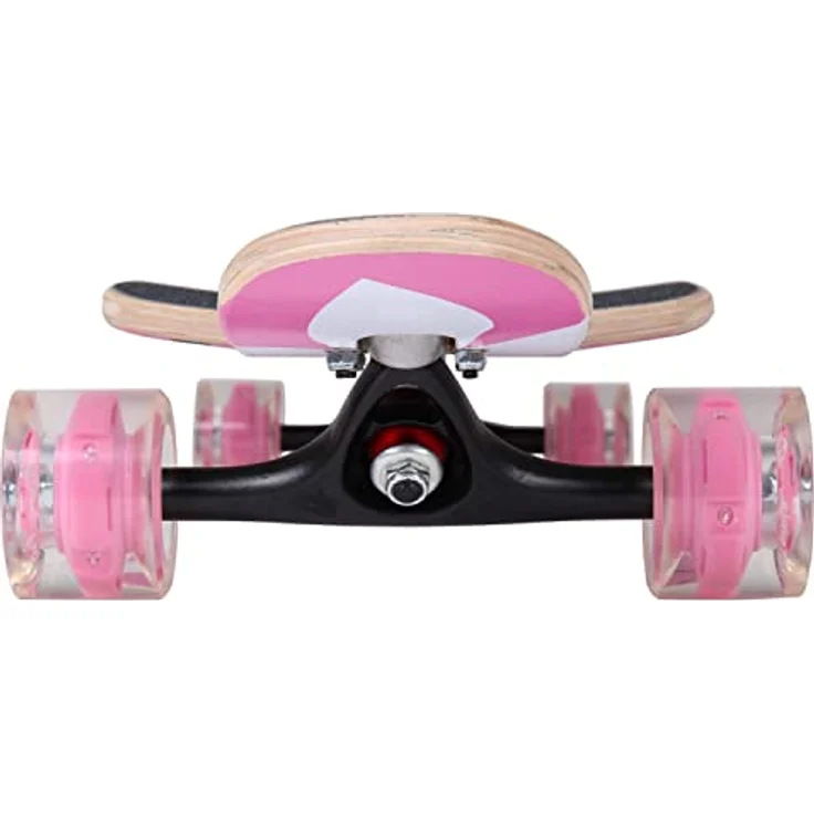 Flex3 bis 68kg - Camber Longboard (Flex3 bis 68kg, pink Flower LED - Ahornholz) – Bild 3