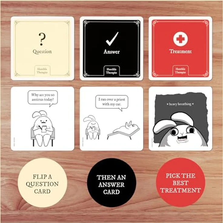 Exploding Kittens LLC Explodierende Kätzchen - Schrecklicher Therapeut: Core Game Edition - Urkomisches Kartenspiel für 3-8 Spieler, ab 17 Jahren – Bild 4