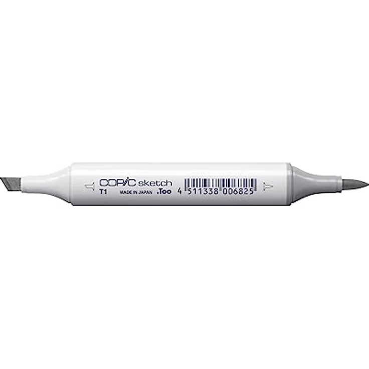 Copic Sketch Marker Typ T - 1, toner gray No. 1, professioneller Pinselmarker mit Super-Brush-Spitze und Medium-Broad-Spitze, schnelltrocknend und wischfest – Bild 2