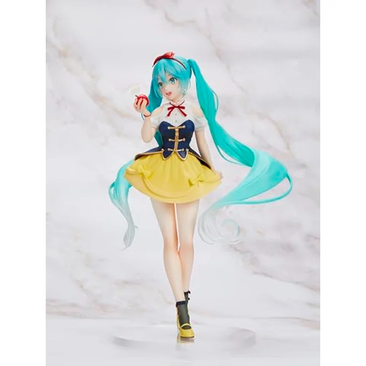 Taito Hatsune Miku PVC Statue, Wonderland Snow White, 18 cm, offizielles Lizenzprodukt mit Standfuß – Bild 2