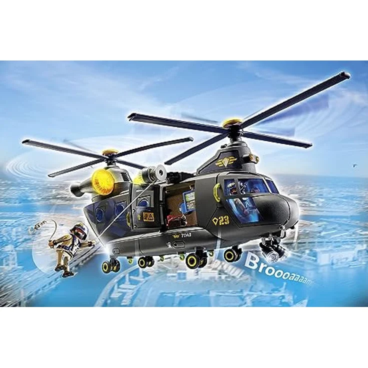 Playmobil® SWAT-Rettungshelikopter (71149), My Action Heroes Konstruktions-Spielset, (117 St), Made in Europe, mit Licht und Sound – Bild 3