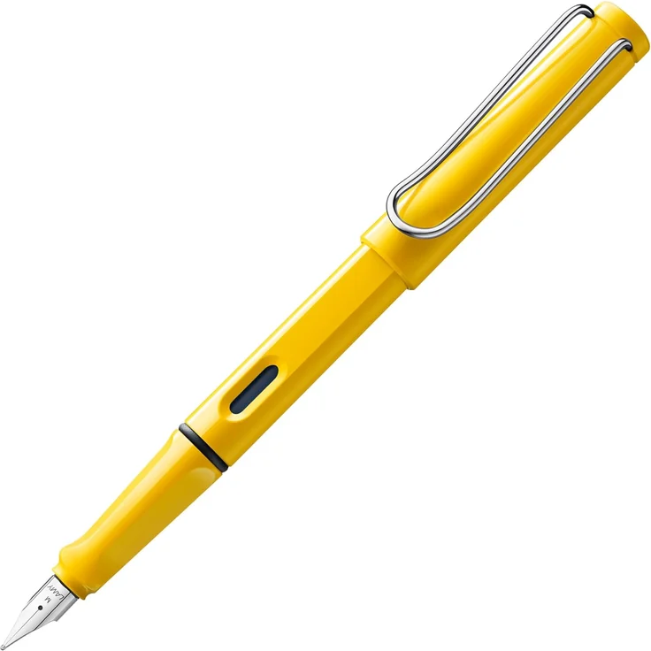 Lamy Safari Füllhalter Gelb 018 aus robustem Kunststoff - Yellow,Mittlere Feder (M) – Bild 1