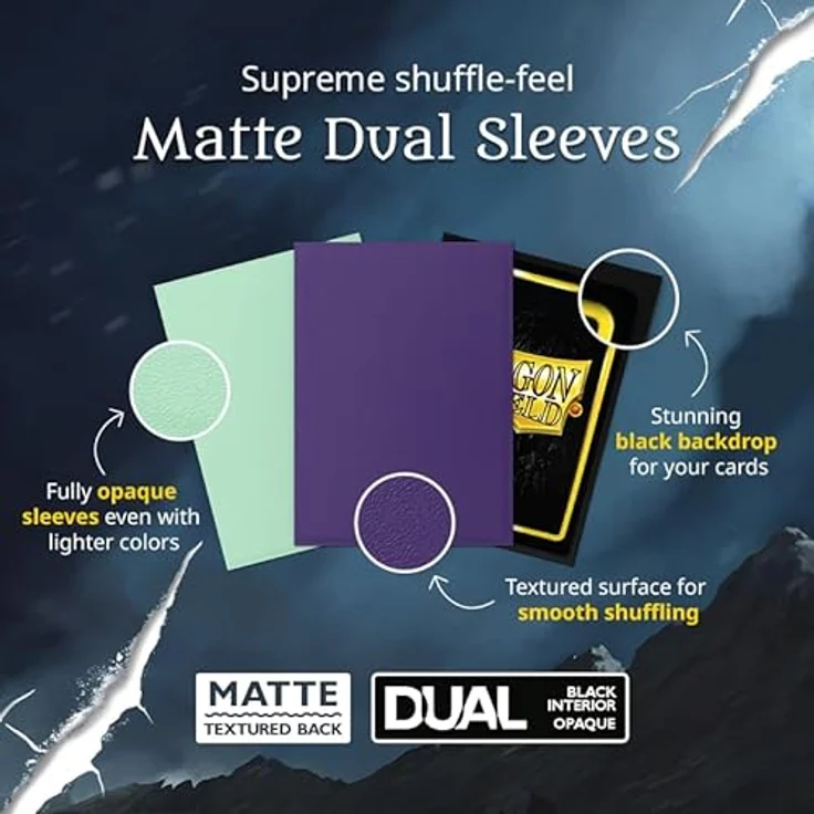 Dragon Shield Matte Dual Sleeves - Glacier (60 Sleeves) – Bild 6