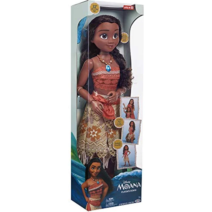 Jakks Pacific Disney Vaiana-Puppe, 80 cm, voll beweglich mit langem, welligem Haar und Styling-Kamm – Bild 7