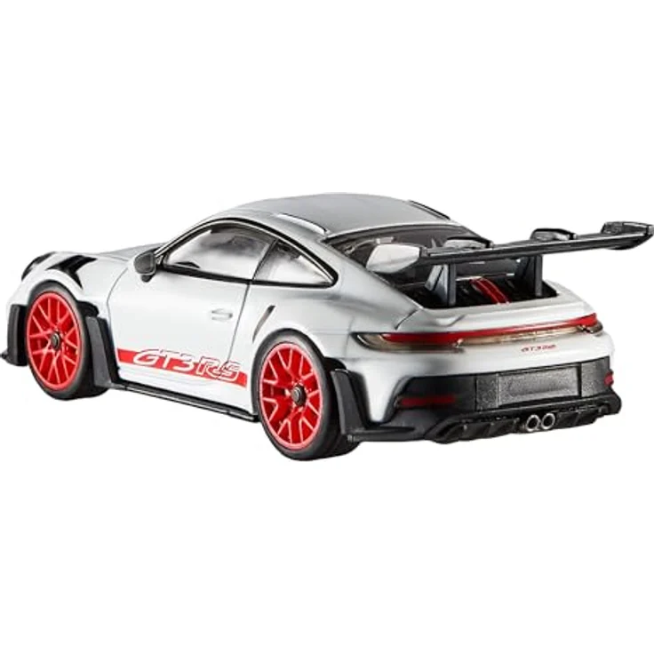 Hot Wheels Premium Porsche 911 GT3 RS, Maßstab 1:43, offiziell lizenziertes Sammlerfahrzeug mit Real-Riders-Reifen, Metall/Metall-Karosserie und -Fahrgestell, HWT03 – Bild 4