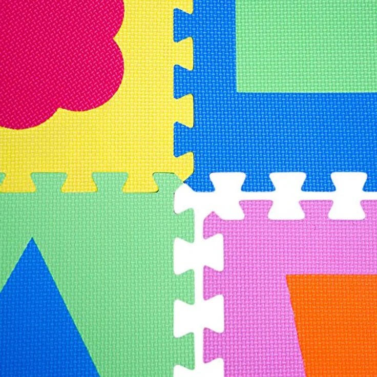 LittleTom 10 Teile Spielmatte Baby ab Null - 30x30 Schaumstoff Puzzlematte Kinder Isomatte Baby Spielteppich Outdoor - Puzzle Teppich Matte Baby Krabbelmatte Abwaschbar Bodenschutzmatte Kinderzimmer – Bild 8