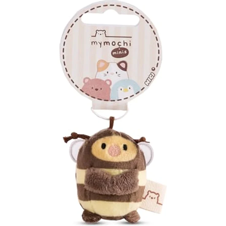 NICI My Mochi Biene Beenie, 5cm braun, kuschelweiches Plüsch-Kuscheltier mit Loop, ideal zum Spielen und Sammeln, tolles Geschenk für Kinder und Erwachsene – Bild 4