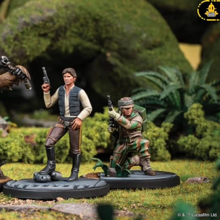 Atomic Mass Games AMGD1027 - Star Wars: Shatterpoint - Real Quiet Like Squad Pack, Erweiterung mit Han Solo, Chewbacca und Rebel Commando Einheiten für 2 Spieler, ab 14 Jahren – Bild 7