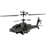 Amewi Apache AH-64 Helikopter Koaxial 3,5-Kanal RTF inkl. Fernsteuerung, Akku, Ladekabel, 250mm, Dunkelgrün - Stabiles Flugverhalten, LED-Beleuchtung, 2,4GHz System
