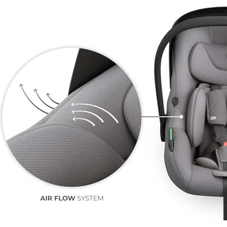Kinderkraft Endura Safe Modular System, 3-in-1 Babyschale I-LITE, Kindersitz I-FIX ENDURA SAFE und Isofix Basis, für Kinder von 0 bis 12 Jahre, i-Size konform – Bild 10