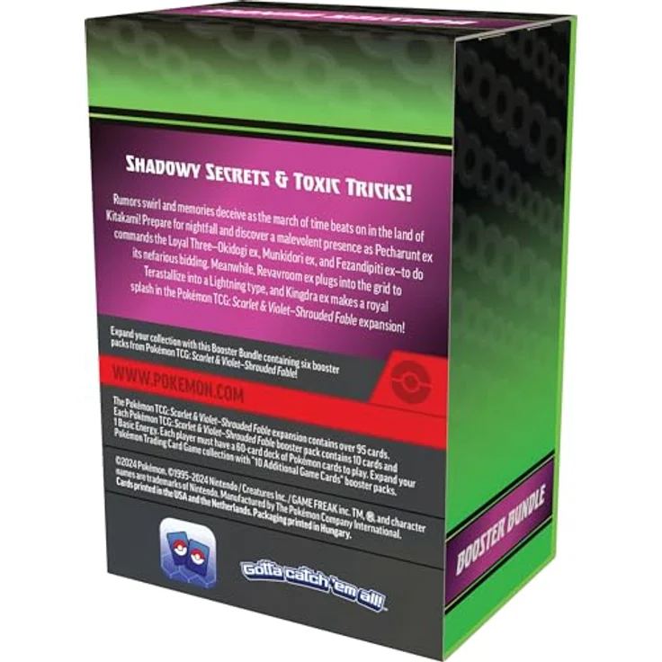 Nintendo Pokémon Shrouded Fable Booster Bundle, Sammelkarten mit legendären Pokémon wie Zacian und Zamazenta – Bild 3