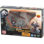 EPOCH Games Jurassic World – Balancing Game Vulkanausbruch, Dinosaurier Brettspiel für 1-4 Spieler, ab 4 Jahren, mit 4 Figuren