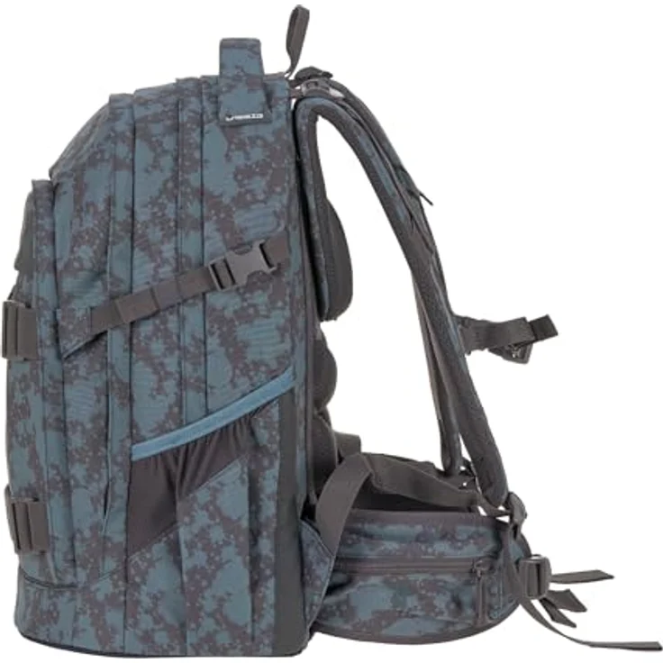 LÄSSIG BOLD Lässig Schulrucksack Bold Spots Blue, ergonomisch, höhenverstellbares Rückenteil, 30 l Volumen, mit Reflektoren, schmutz- und wasserabweisend, aus 100% recyceltem Polyester – Bild 3