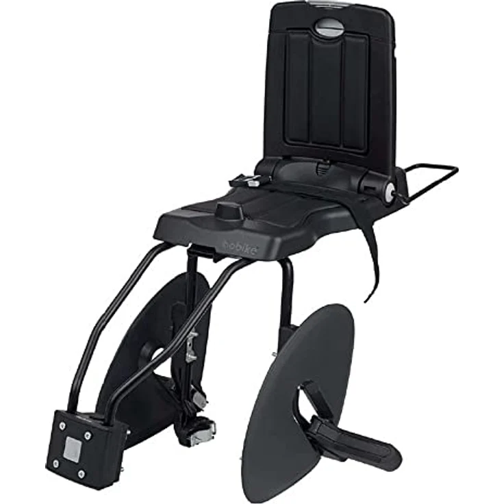 Bobike Fahrradkindersitz, Kindersitz Junior CLASSIC, geeignet für Kinder von 5-7 Jahren, max. 35 kg, faltbar, mit Taschenbügel, schwarz – Bild 2