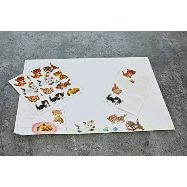 AVERY Zweckform 4346 - Papier Sticker Katzen, Aufkleber, Kindersticker, Kindergeburtstag, Mitgebsel, Gastgeschenke, Sammeln, Preise Partyspiele, Schnitzeljagd, Schatzsuche, 30 Sticker – Bild 4