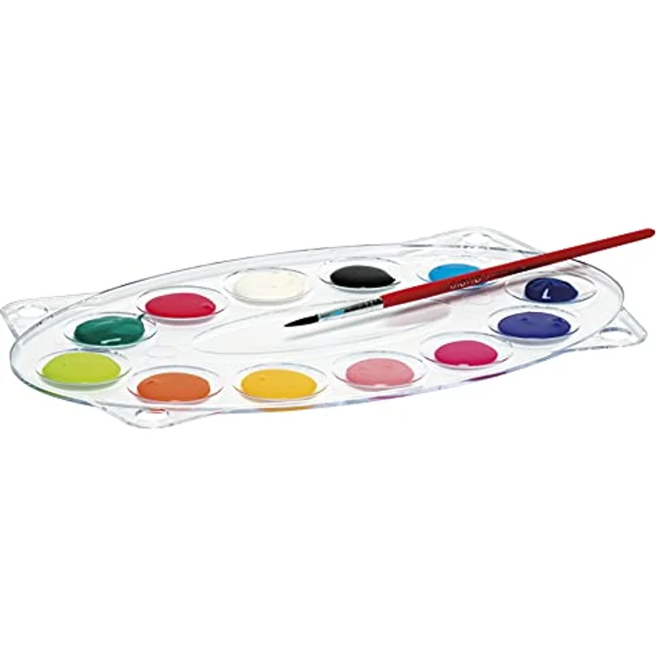 Giotto 3051 00 Temperafarbe, 24 Tuben à 12 ml, leuchtende Farben für Papier, Karton, Holz, 22/mehrfarbig – Bild 4