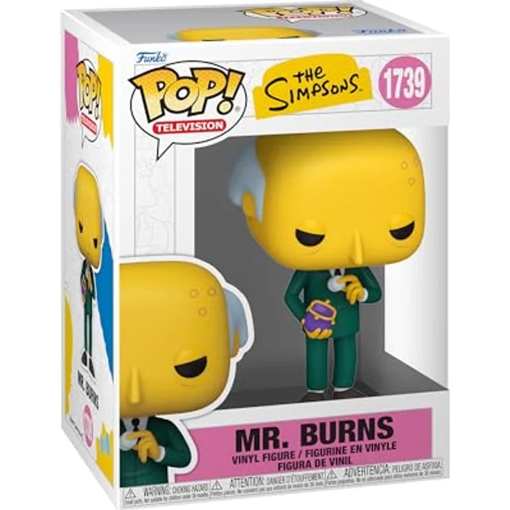 Funko Pop! TV: The Simpsons Mr. Burns - 9,5 cm Vinyl-Sammelfigur für Sammler und Fans - Offizielle Handelsware - Geschenkidee für Kinder und Erwachsene – Bild 1